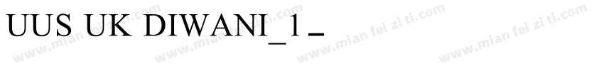 UUS UK DIWANI_1字体转换